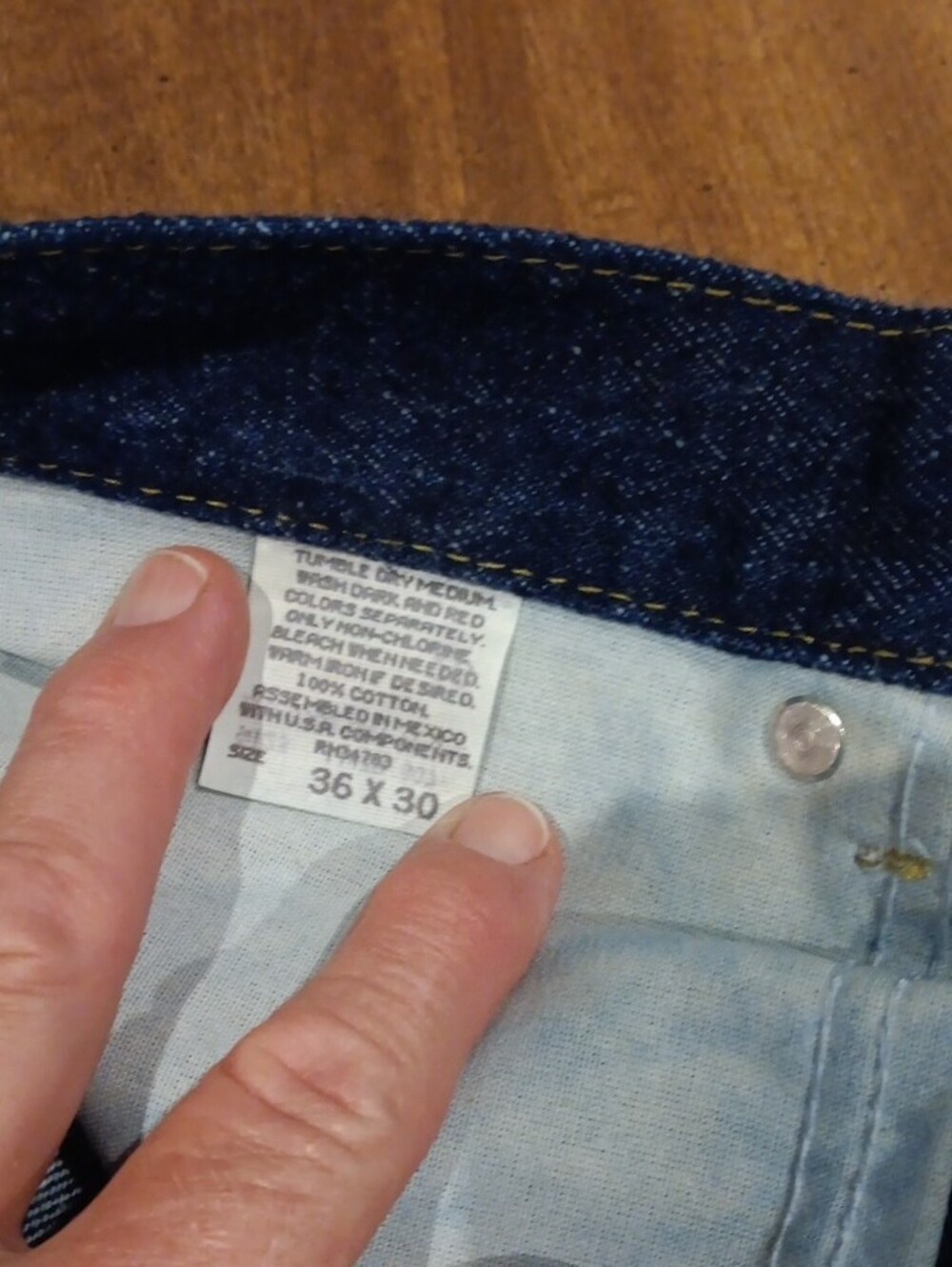 Lee Men's Regular Fit Dark Blue Denim Jeans - Picture 5 of 5